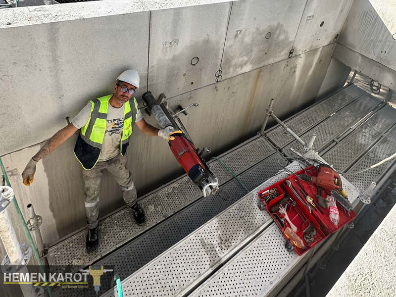Beton Duvar Delme