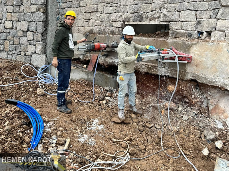 Karot ile  Beton Şaft Açılımı
